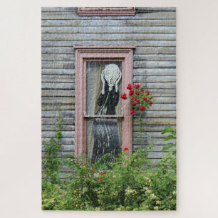 Der Schrei in einem Fenster Puzzle