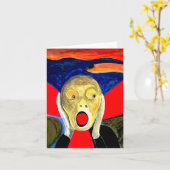 Der Schrei Inspirierte Malerei Karte (Gelbe Blume)