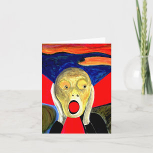 Der Schrei Inspirierte Malerei Karte