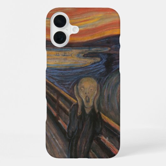 Der Schrei iPhone Hülle (Rückseite)