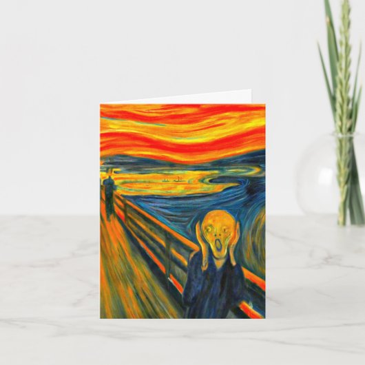 Der Schrei, Kunst durch Munch Feiertagskarte (Vorderseite)