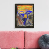 Der Schrei Leinwanddruck (Insitu (Wohnzimmer))