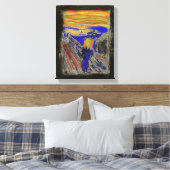Der Schrei Leinwanddruck (Insitu (Schlafzimmer))