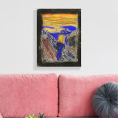 Der Schrei Leinwanddruck (Insitu (Wohnzimmer))