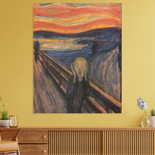 Der Schrei Leinwanddruck (Insitu (Wohnzimmer))