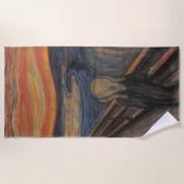 Der Schrei nach Munch Strandtuch (Vorderseite)
