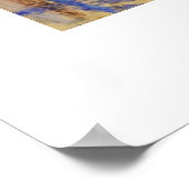 Der Schrei (pastellfarben 1895) Hochwertig - groß Poster (Ecke)