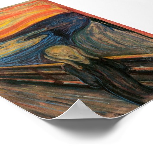 Der Schrei (perfekte Qualität) Poster (Ecke)