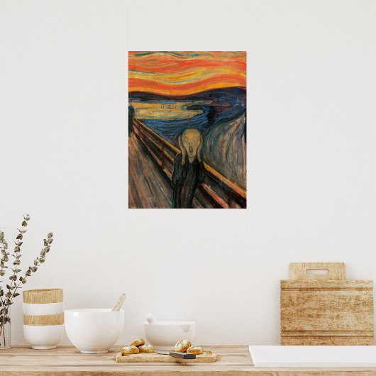 "Der Schrei" Poster (Küche)