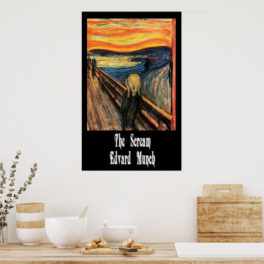 Der Schrei Poster (Küche)