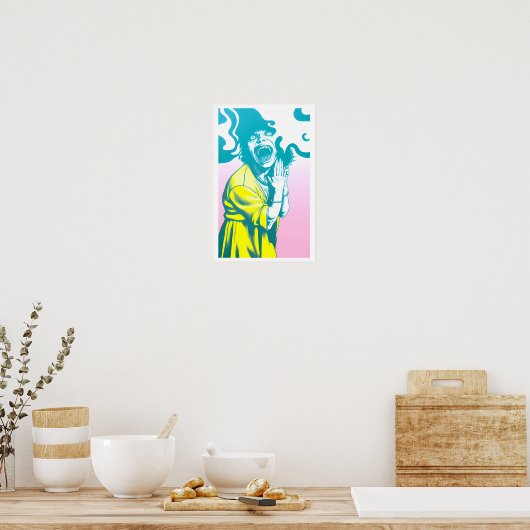 Der Schrei Poster (Küche)