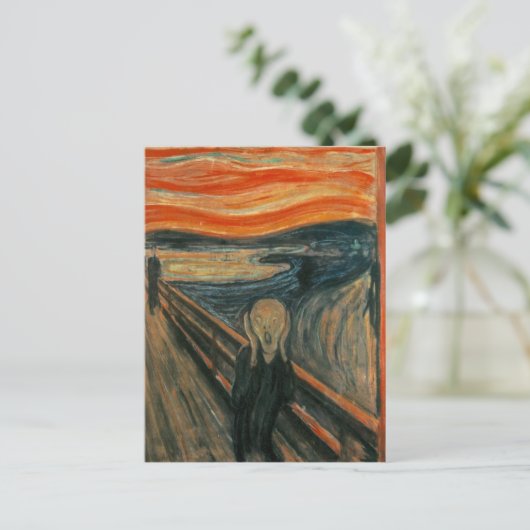 Der Schrei Postkarte (Stehend Vorderseite)