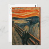 Der Schrei Postkarte (Vorne/Hinten)