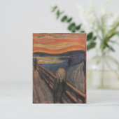 Der Schrei Postkarte (Stehend Vorderseite)