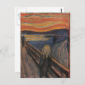 Der Schrei Postkarte (Vorne/Hinten)
