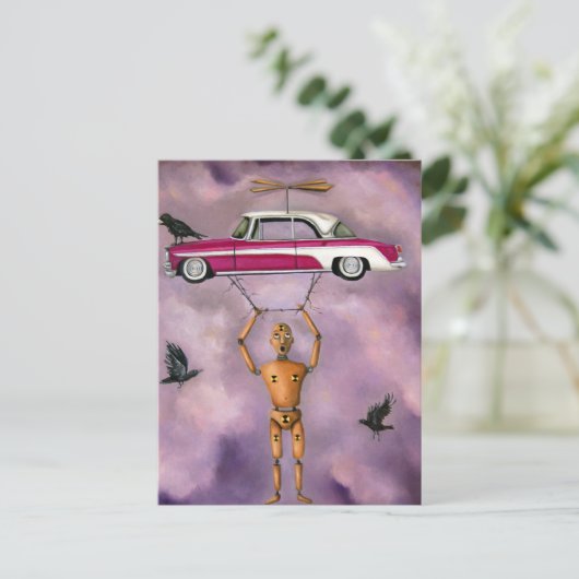 Der Schrei Postkarte (Stehend Vorderseite)