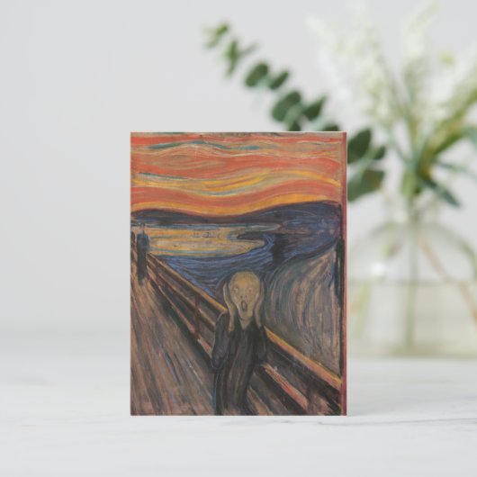 Der Schrei Postkarte (Stehend Vorderseite)