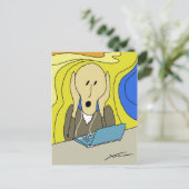 Der Schrei Postkarte (Stehend Vorderseite)