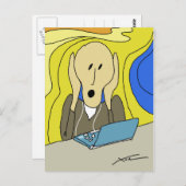 Der Schrei Postkarte (Vorne/Hinten)