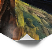 Der Schrei - Rottweiler Hund 001 - Pall Munch Poster (Ecke)