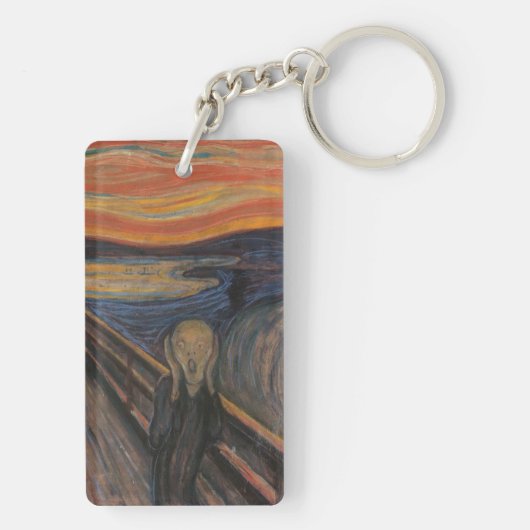 Der Schrei Schlüsselanhänger (Rückseite)