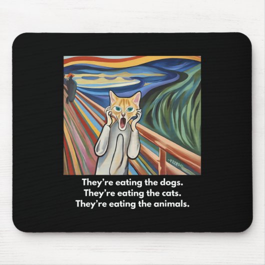 Der Schrei; Sie essen die Hunde Mousepad (Vorne)