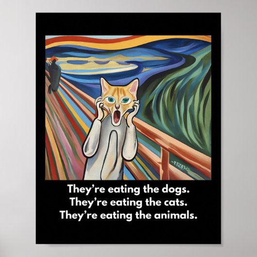 Der Schrei; Sie essen die Hunde Poster (Vorne)