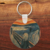Der Schrei (texturiert) von Edvard Munch Schlüsselanhänger (Vorderseite)