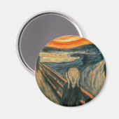 Der Schrei vereint moderne Kunst Abstrakt Magnet (Vorderseite/Rückseite)