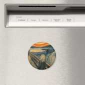 Der Schrei vereint moderne Kunst Abstrakt Magnet (In Situ (Geschirrspüler))