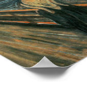 Der Schrei vereint moderne Kunst Abstrakt Poster (Ecke)