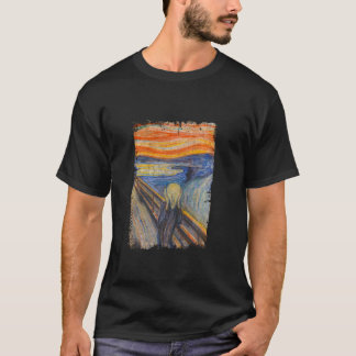 Der Schrei von Edvard Artist Munch Berühmtes Gemäl T-Shirt