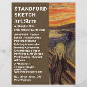 Der Schrei von Edvard Munch, Art Supplies Store Flyer (Vorne)