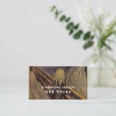 Der Schrei von Edvard Munch, Art Supplies Store Visitenkarte (Stehend Vorderseite)