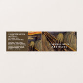 Der Schrei von Edvard Munch, Art Supplies Store Visitenkarten (Außenseite Aufgefaltet)