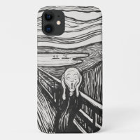 Der Schrei von Edvard Munch Black and White