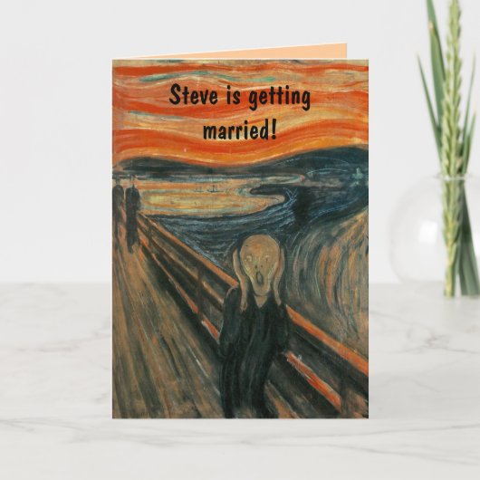 Der Schrei von Edvard Munch Einladung (Vorderseite)