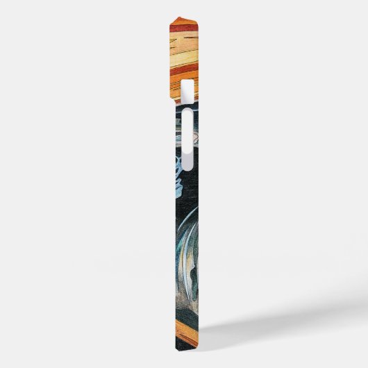 Der Schrei von Edvard Munch Funny Speech Bubble Case-Mate iPhone Hülle (Rückseite / Links)