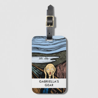 Der Schrei von Edvard Munch Gepäckmarke Gepäckanhänger