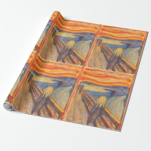 Der Schrei von Edvard Munch Geschenkpapier (Ungerollt)