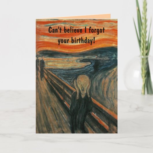 Der Schrei von Edvard Munch Karte (Vorderseite)