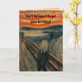 Der Schrei von Edvard Munch Karte (Gelbe Blume)