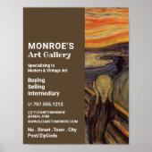 Der Schrei von Edvard Munch, Kunsthändler, Galerie Poster (Vorne)