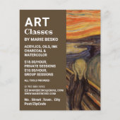 Der Schrei von Edvard Munch, Kunstklassen Flyer (Vorne)