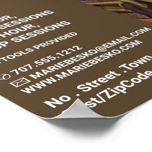 Der Schrei von Edvard Munch, Kunstklassen Poster (Ecke)