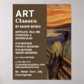 Der Schrei von Edvard Munch, Kunstklassen Poster (Vorne)