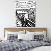 Der Schrei von Edvard Munch Leinwanddruck (Insitu (Schlafzimmer))