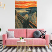 Der Schrei von Edvard Munch Leinwanddruck (Insitu (Wohnzimmer))