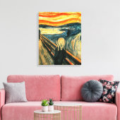 Der Schrei von Edvard Munch Leinwanddruck (Insitu (Wohnzimmer))