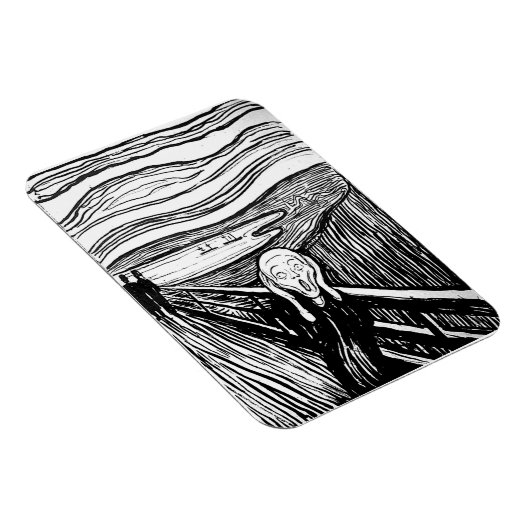 Der Schrei von Edvard Munch Magnet (Rechte Seite)